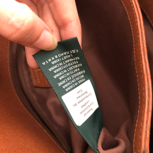 Ralph Lauren Brown Leather Satchel | Pre Loved |