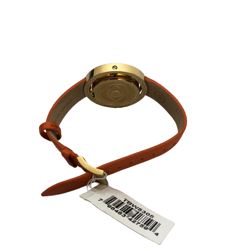 Tory Burch Orange 'TBW5305' Leather Strap Watch | Brand New |