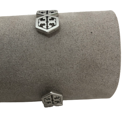 Tory Burch Silver Logo Cuff | Brand New |