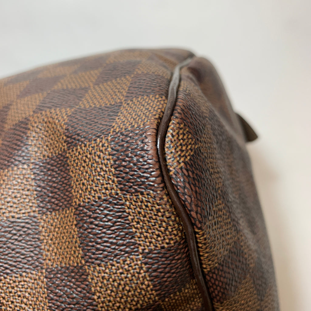Louis Vuitton Damier Ebene Speedy 30 Tote Bag | Pre Loved |