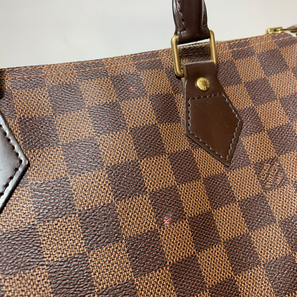 Louis Vuitton Damier Ebene Speedy 30 Tote Bag | Pre Loved |