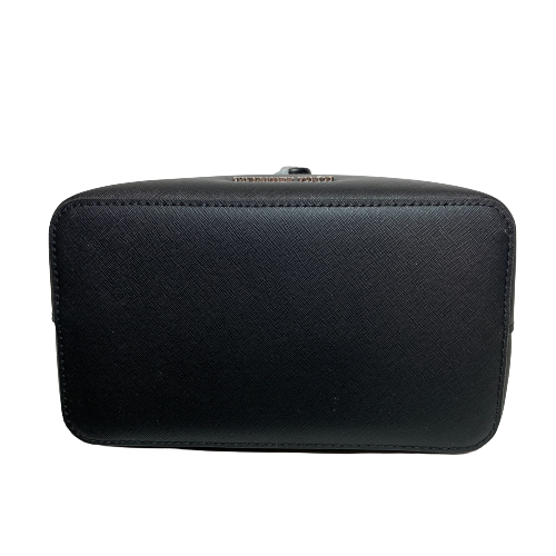 Michael Kors 'Suri' Black Leather Bucket Messenger Bag | Brand New |