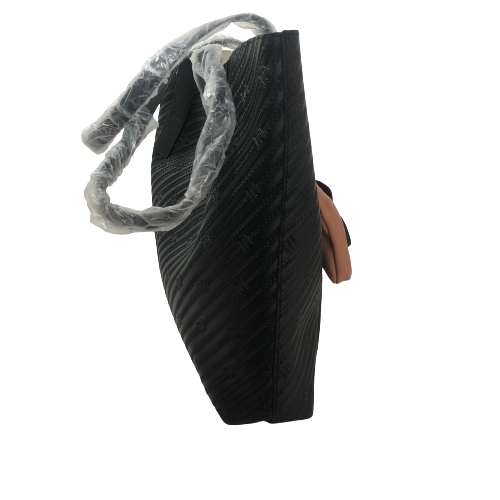 River Island Black Monogram Shopper Tote | Brand New |