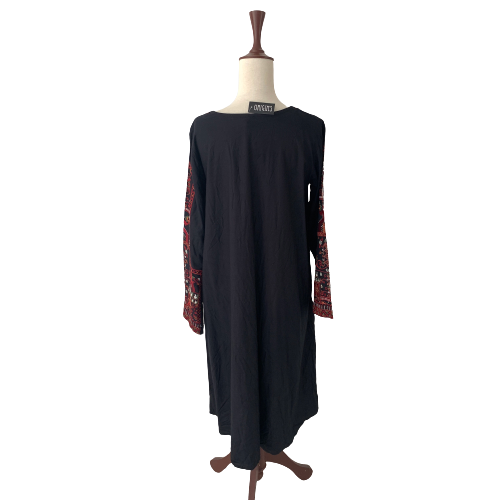Origins Black Embroidered Kameez | Brand New |
