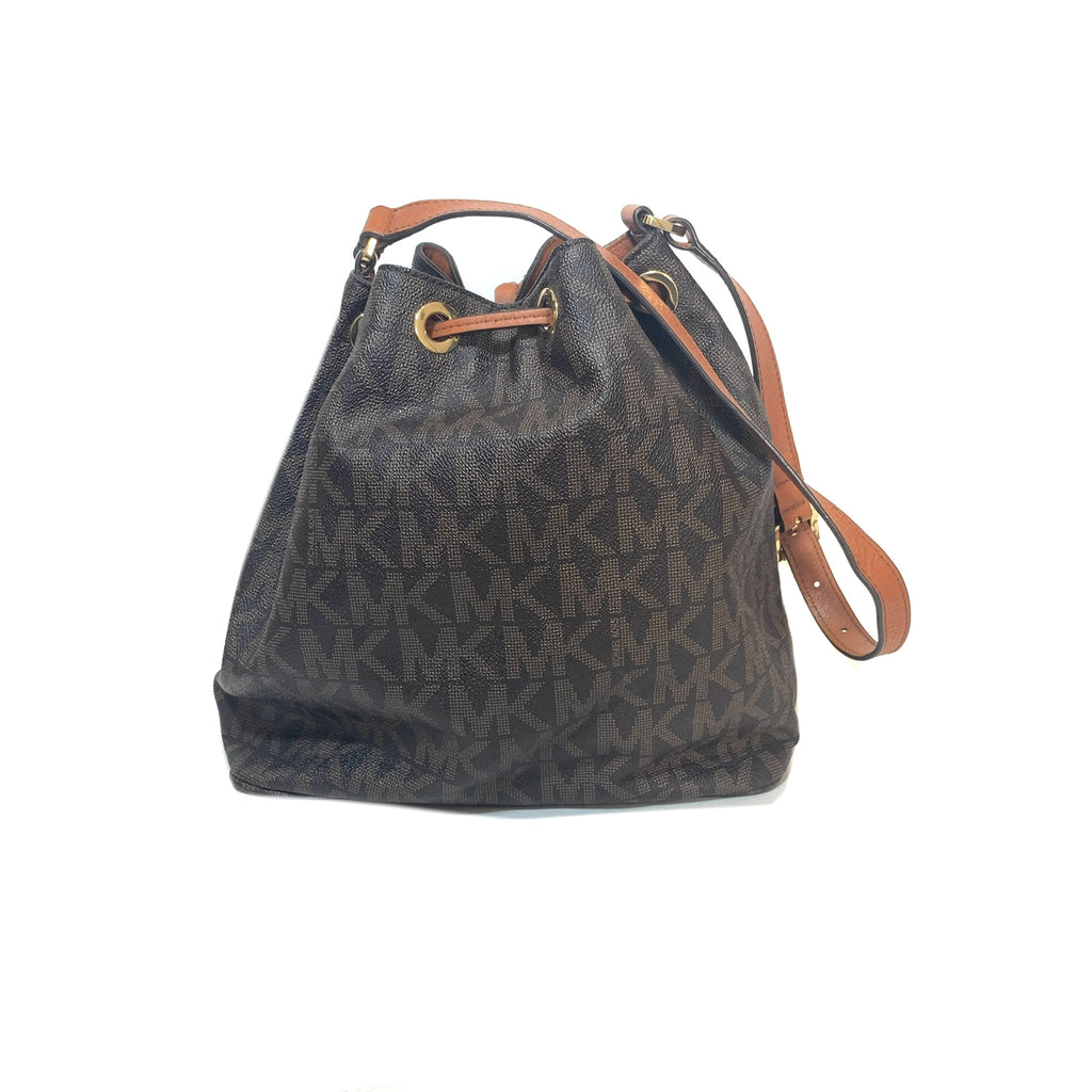 Michael Kors Monogram Bucket Bag | Gently Used |