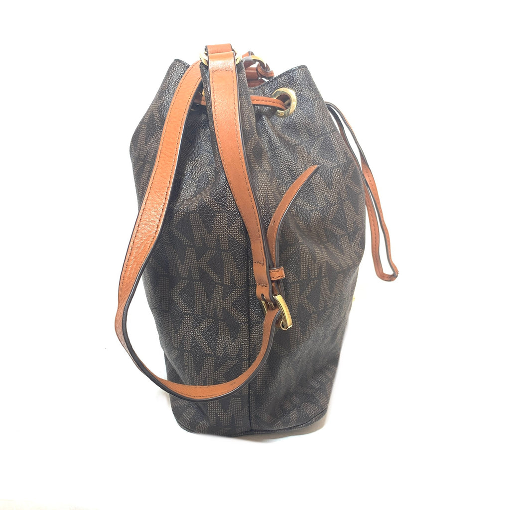 Michael Kors Monogram Bucket Bag | Gently Used |