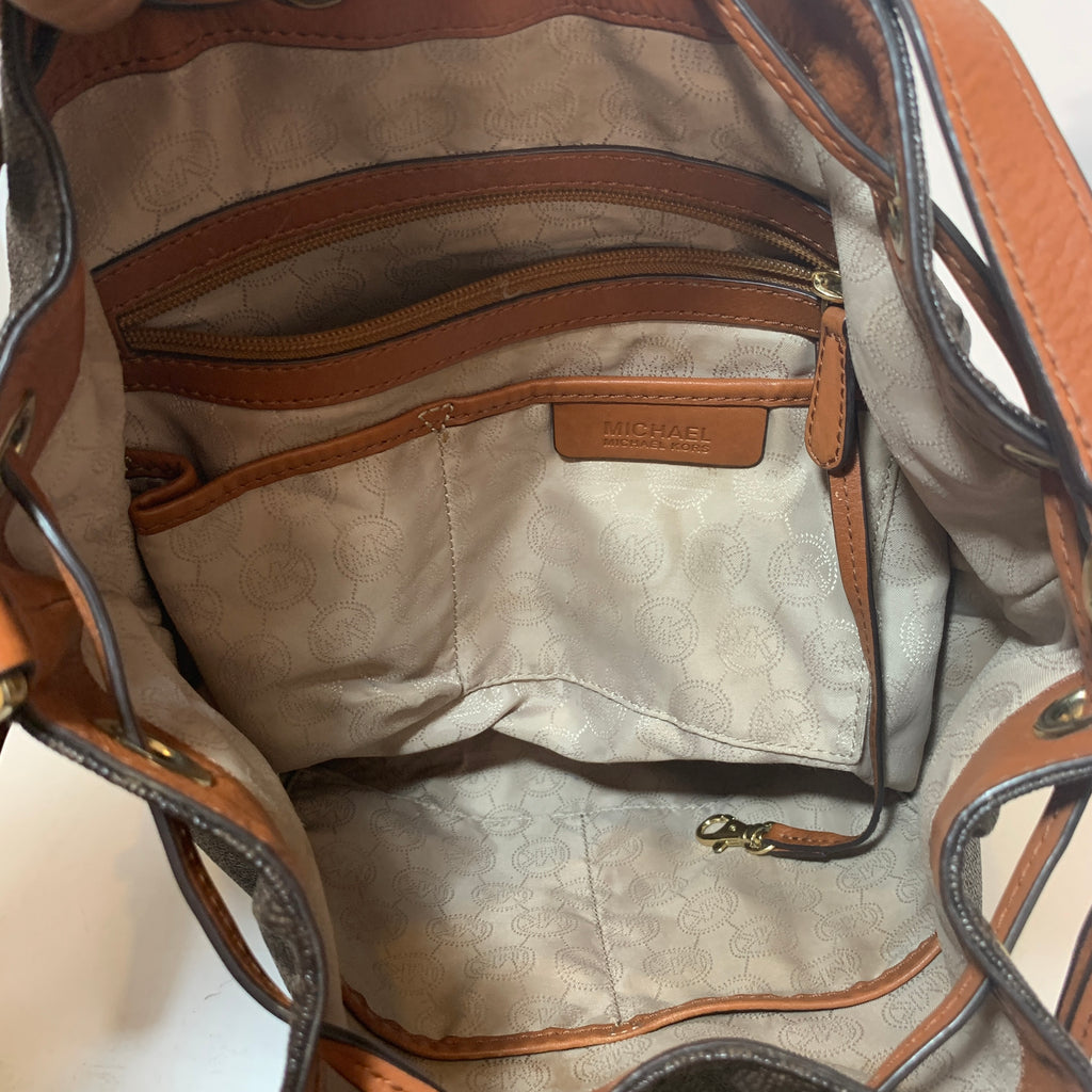 Michael Kors Monogram Bucket Bag | Gently Used |