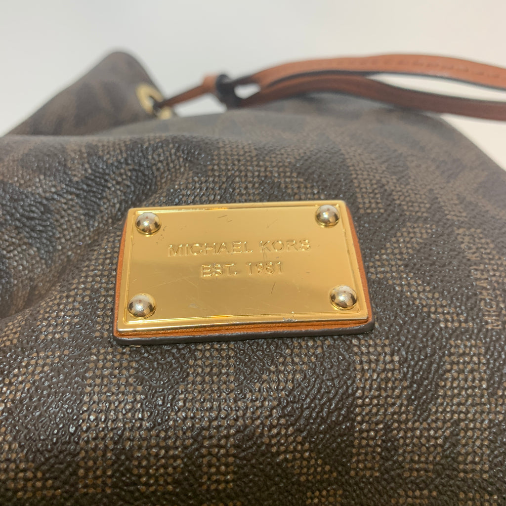Michael Kors Monogram Bucket Bag | Gently Used |