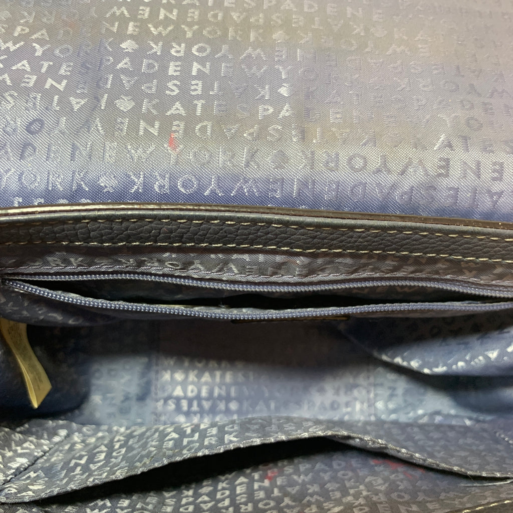 Kate Spade Navy Blue Leather Crossbody Bag | Pre Loved |