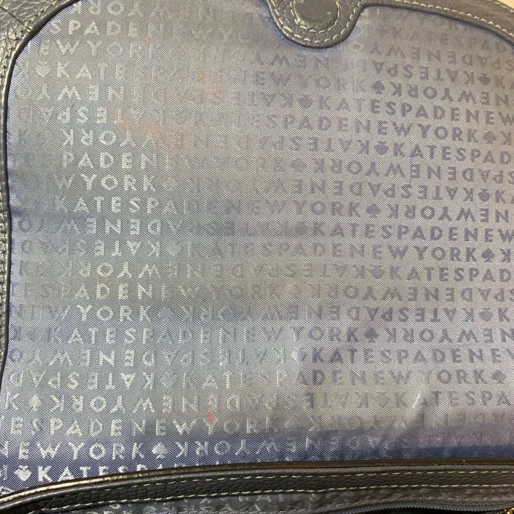 Kate Spade Navy Blue Leather Crossbody Bag | Pre Loved |