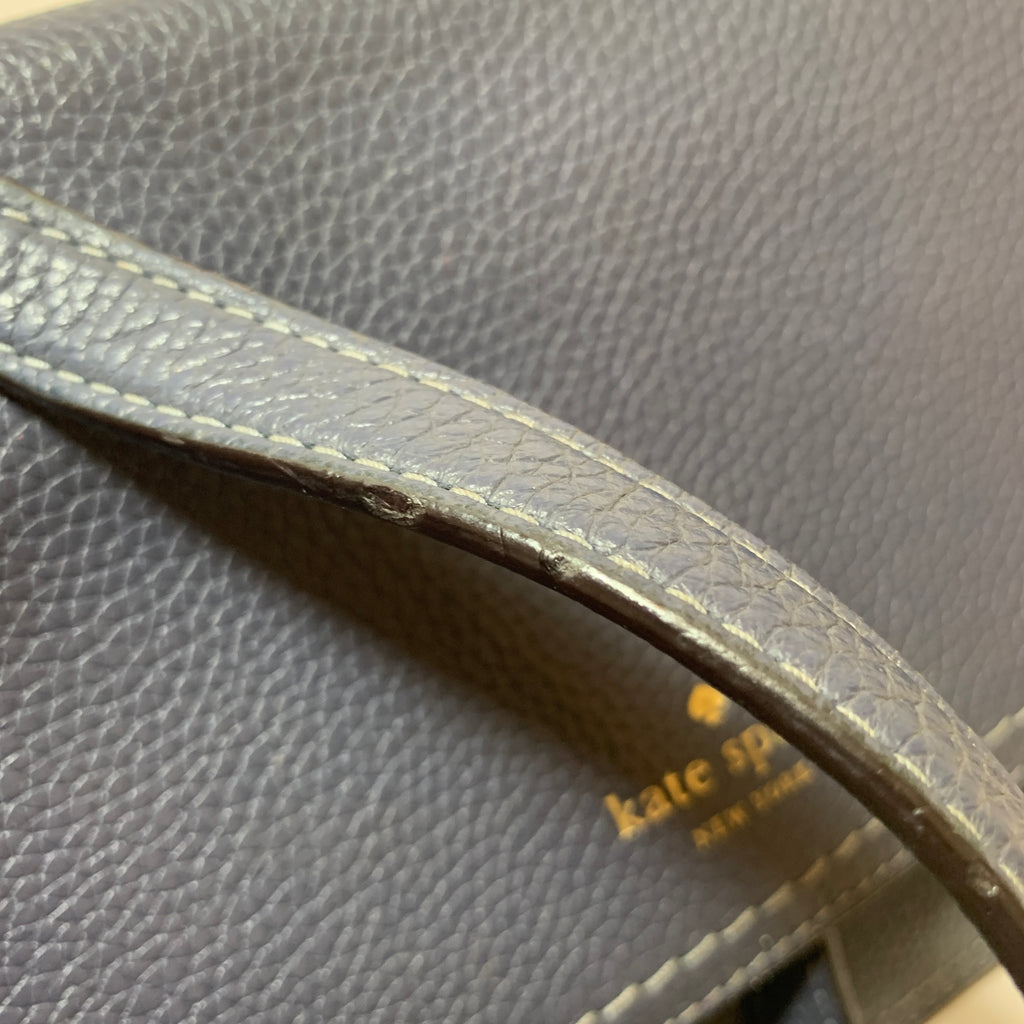 Kate Spade Navy Blue Leather Crossbody Bag | Pre Loved |