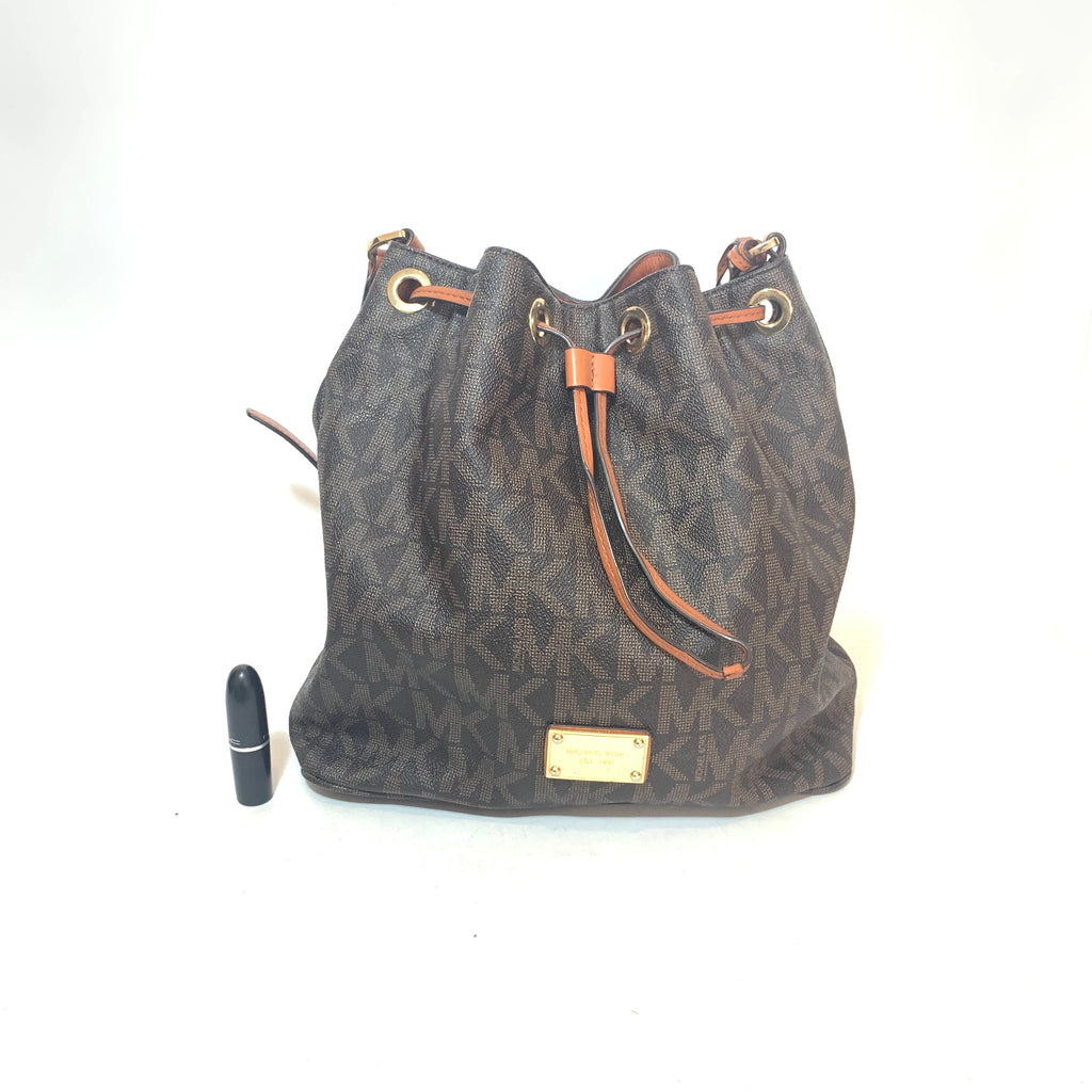 Michael Kors Monogram Bucket Bag | Gently Used |
