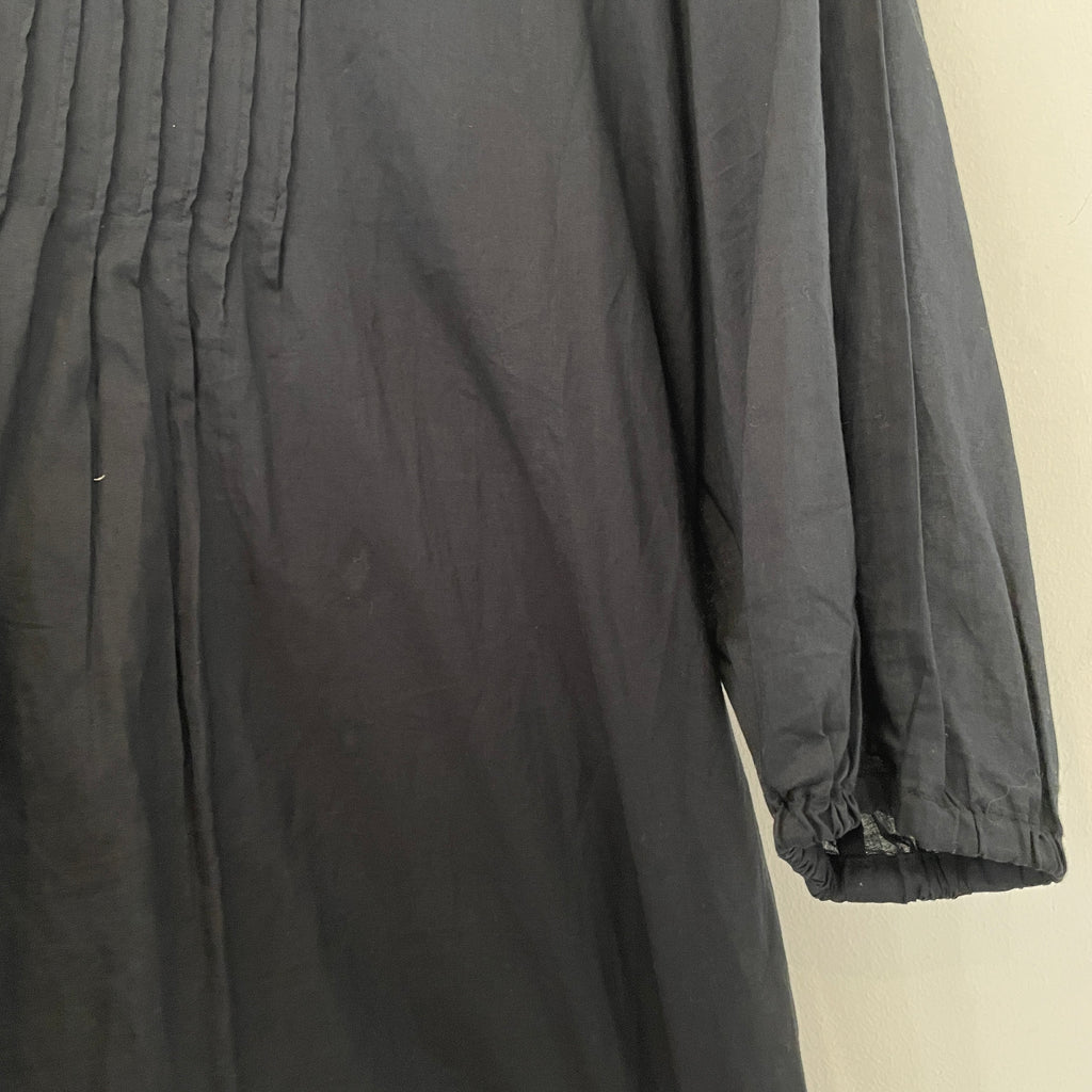 Lord & Taylor Black Pleated Blouse | Pre Loved |