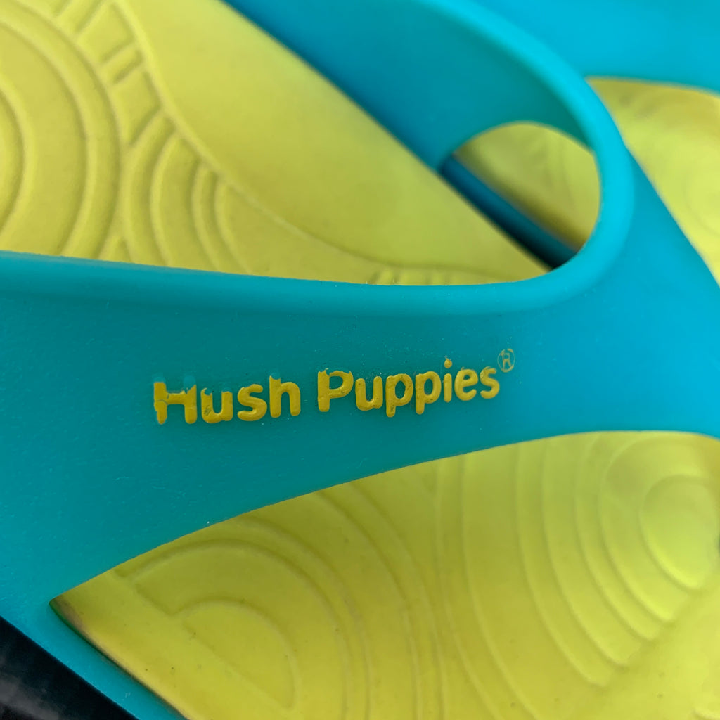 Hushpuppies Green Rubber Thong Sandals | Pre Loved |