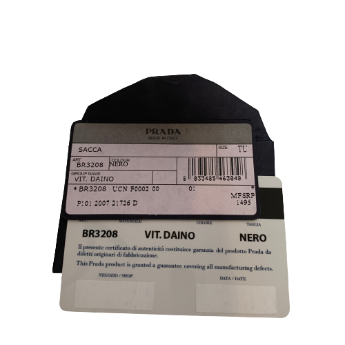 Prada Black Leather Dome BR3208 Tote | Like New |