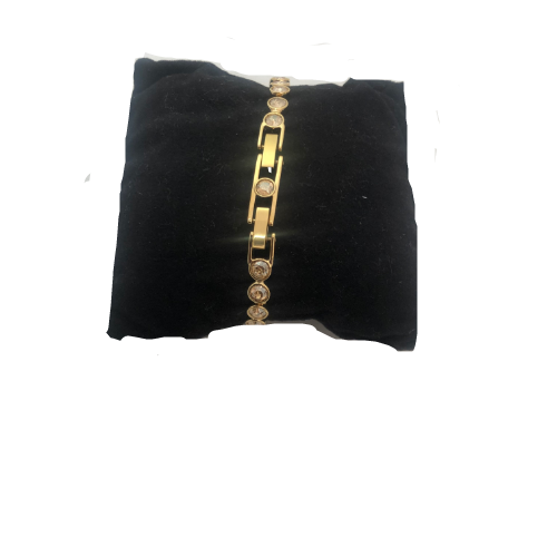 Swarovski Gold and Crystal Bracelet | Gently Used |