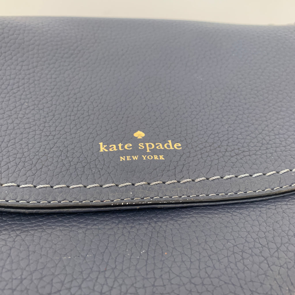 Kate Spade Navy Blue Leather Crossbody Bag | Pre Loved |