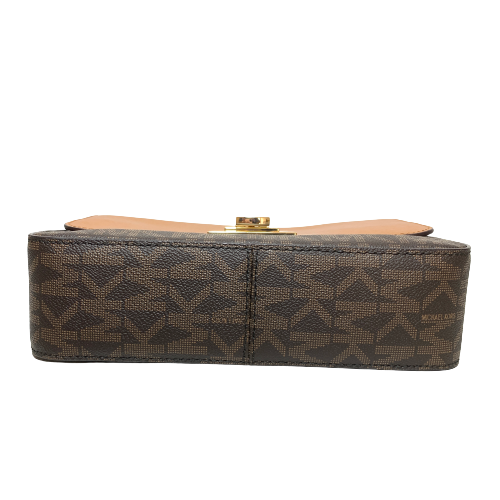 Michael Kors Tina Brown Monogram Shoulder Bag | Brand New |