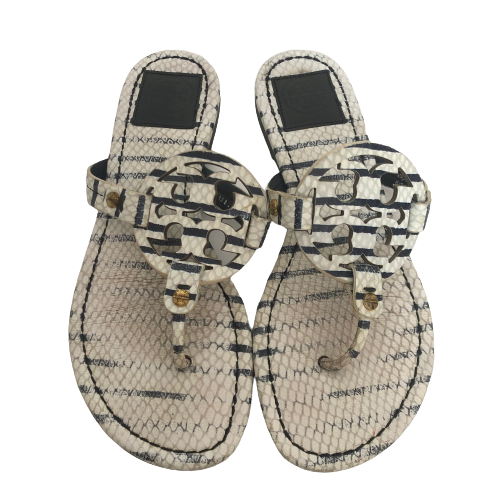 Tory Burch Snakeskin Print 'Miller' Sandals | Pre Loved |