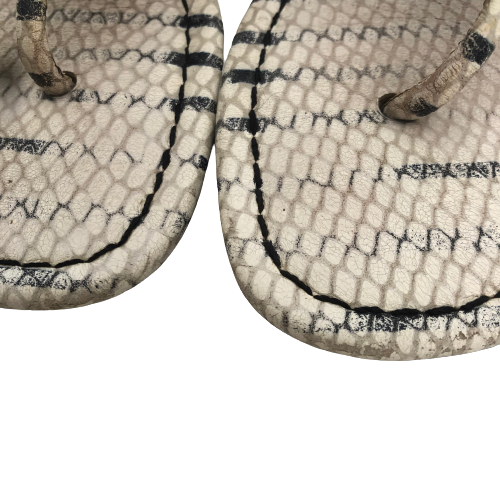 Tory Burch Snakeskin Print 'Miller' Sandals | Pre Loved |