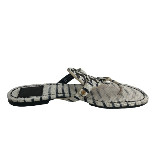 Tory Burch Snakeskin Print 'Miller' Sandals | Pre Loved |