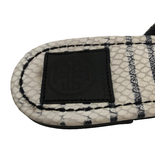 Tory Burch Snakeskin Print 'Miller' Sandals | Pre Loved |