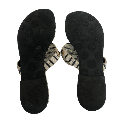 Tory Burch Snakeskin Print 'Miller' Sandals | Pre Loved |