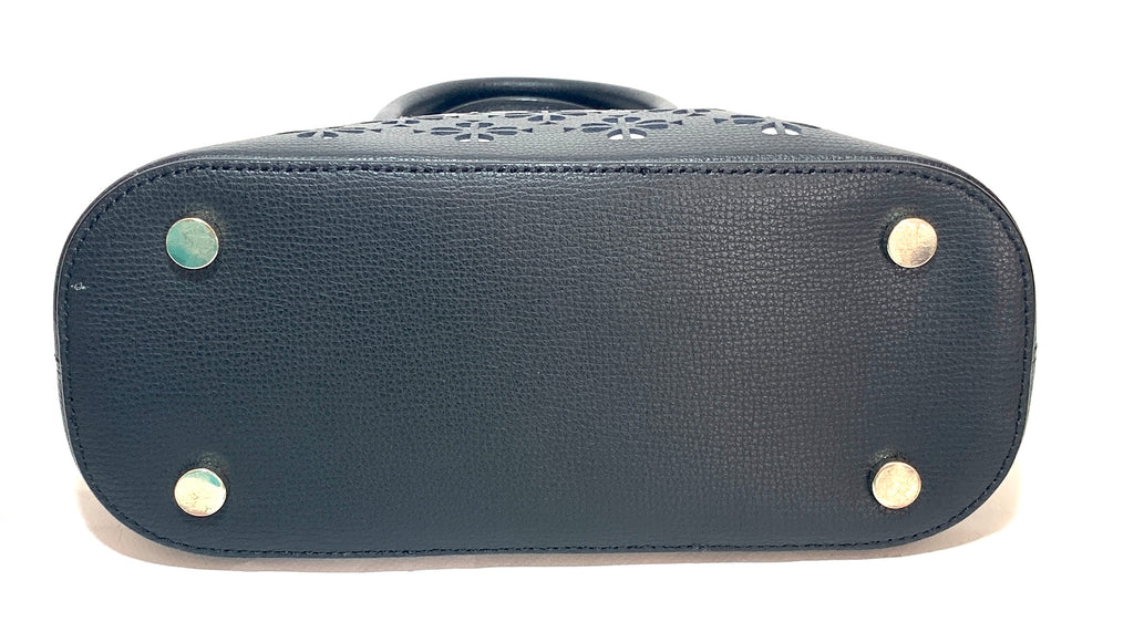 Kate Spade Black Leather 'Sylvia' Perforated Leather Tote | Gently Used |