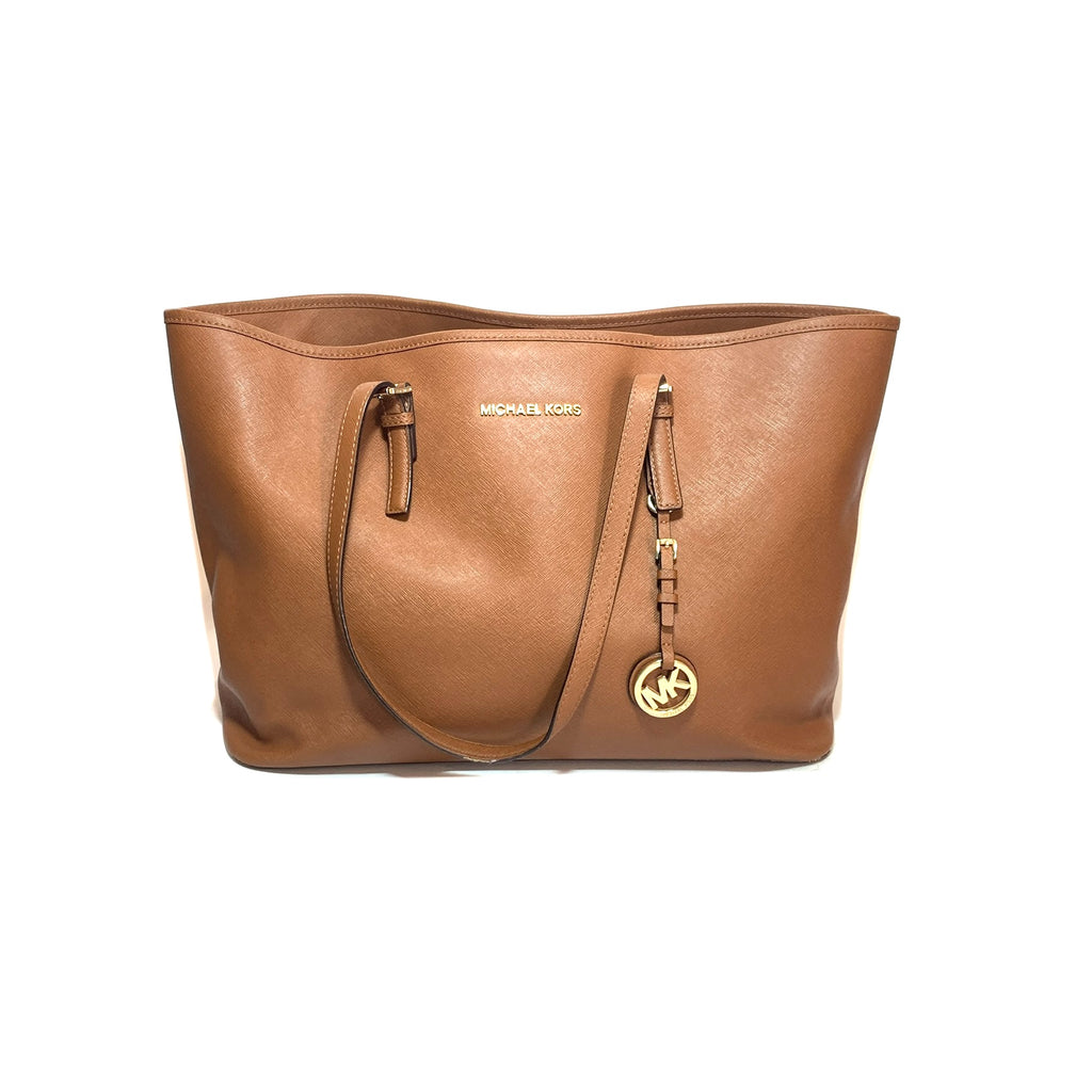 Michael Kors Tan Saffiano Leather Jet Set Tote | Pre Loved |