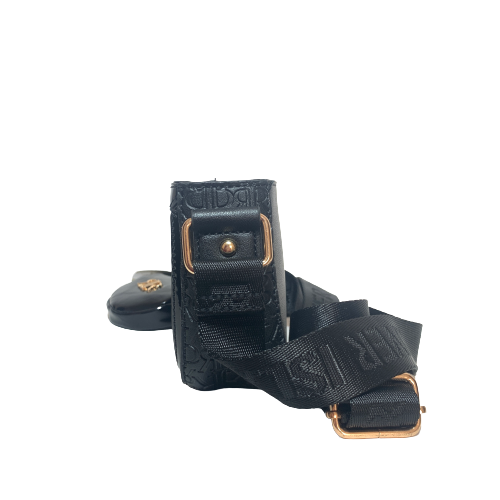 River Island Black Mini Monogram Crossbody Bag | Brand New |