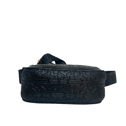 River Island Black Mini Monogram Crossbody Bag | Brand New |