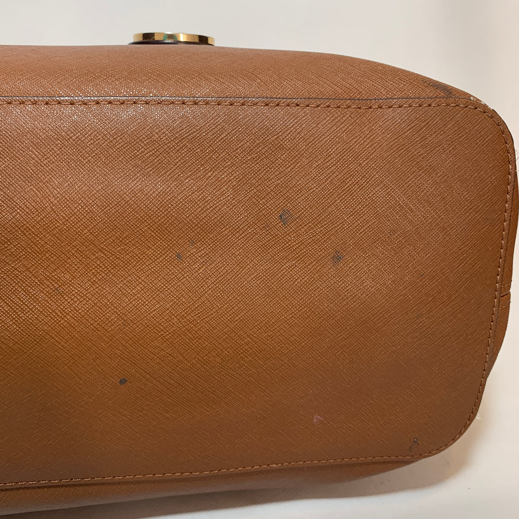 Michael Kors Tan Saffiano Leather Jet Set Tote | Pre Loved |