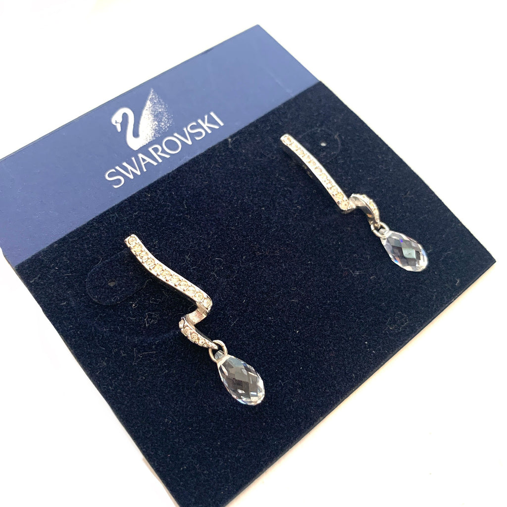 Swarovski Crystal Rhinestone 697357 Drop Earrings | Brand New |