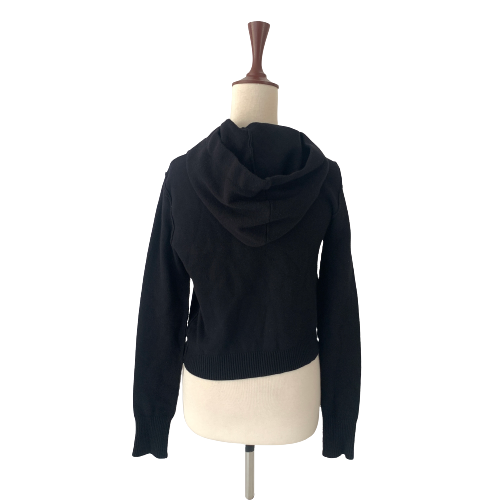 ZARA Black Hoodie with Rhinestones | Gently Used |