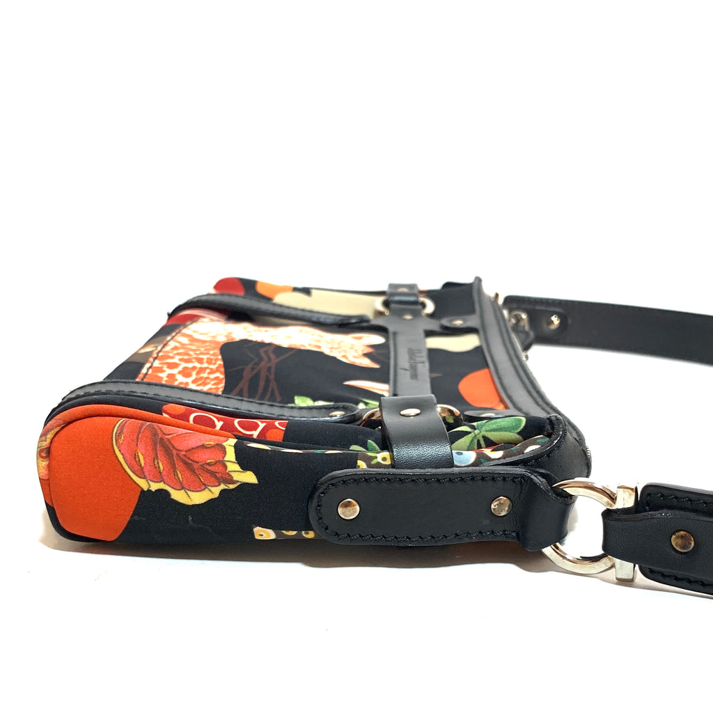Salvatore Ferragamo Jungle Print Shoulder Bag | Gently Used |