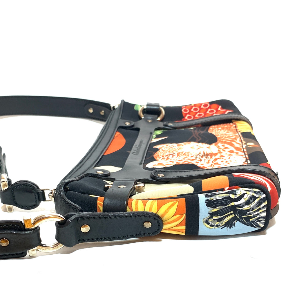 Salvatore Ferragamo Jungle Print Shoulder Bag | Gently Used |