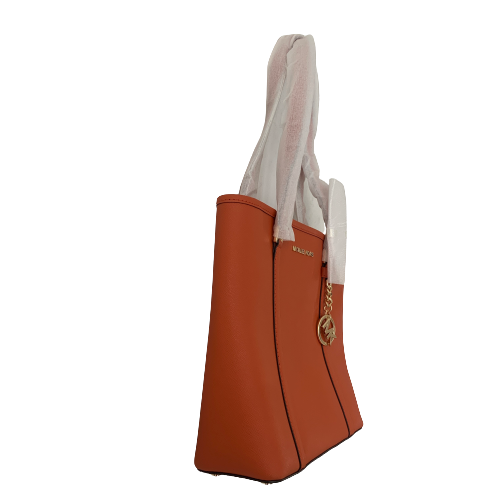 Michael Kors Orange Leather 'Sady' Tote | Brand New |