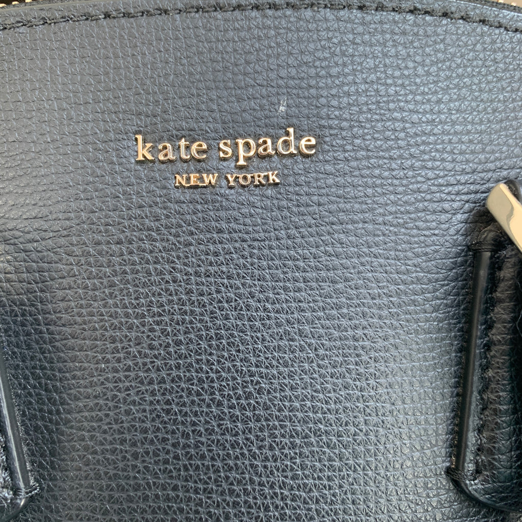 Kate Spade Black Leather 'Sylvia' Perforated Leather Tote | Gently Used |