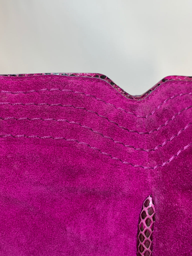 Jimmy Choo Fuchsia Suede Shoulder Bag | Pre Loved |