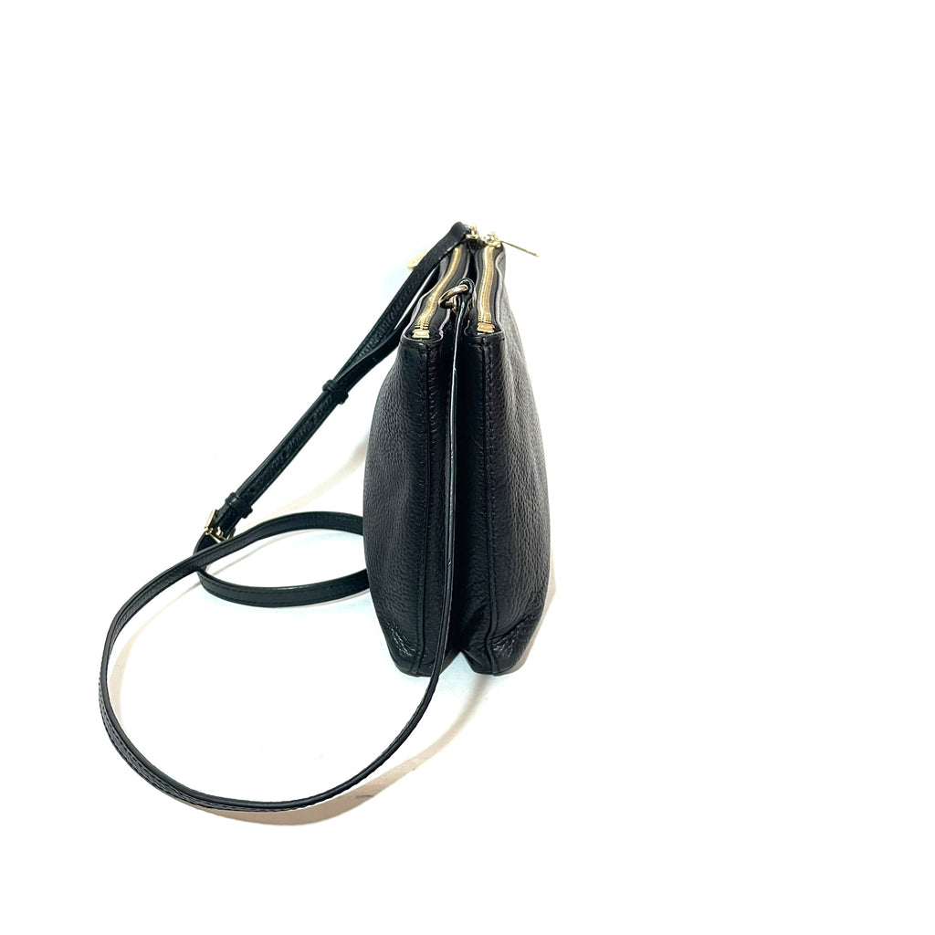 Michael Kors Black Pebbled Leather Cross Body Bag | Gently Used |