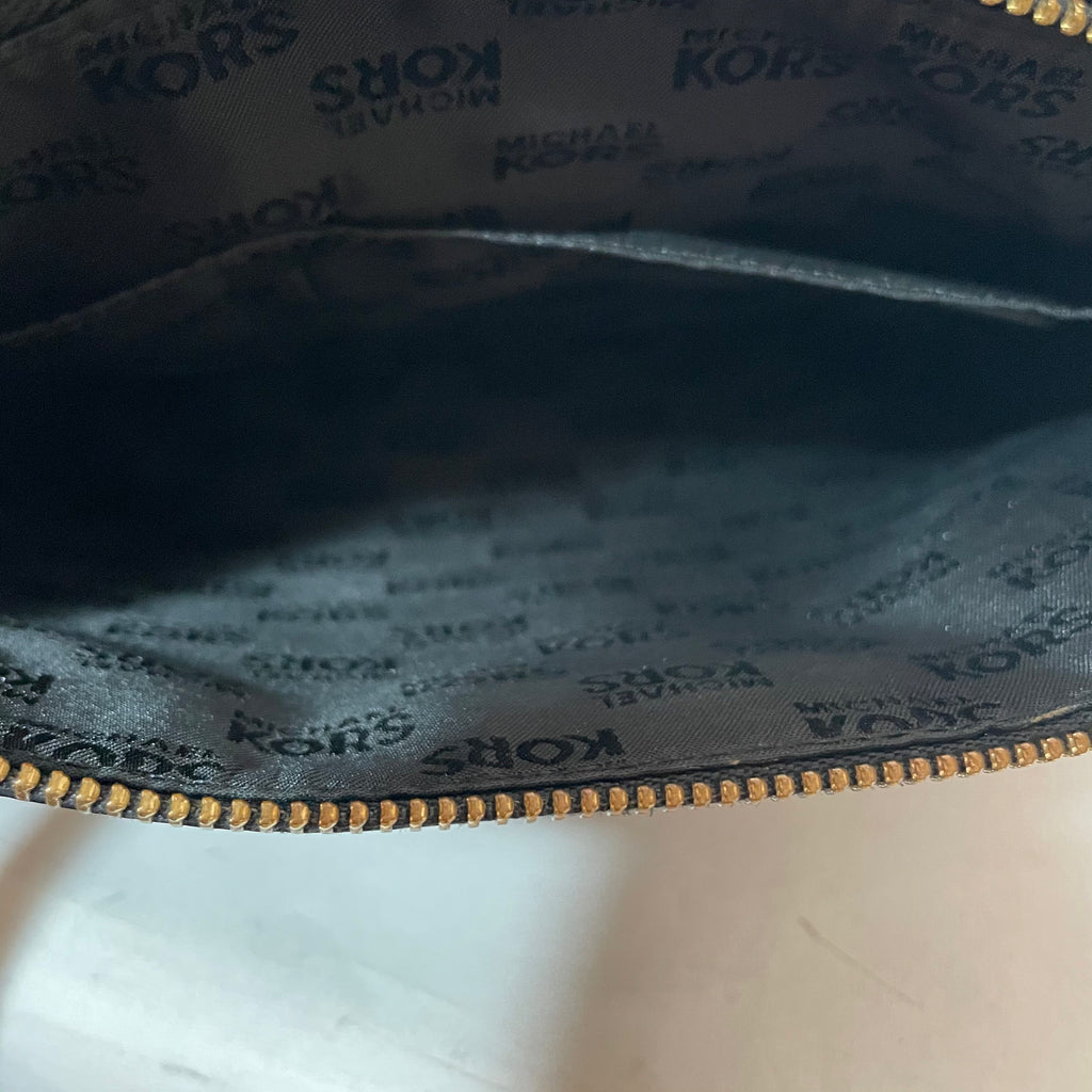 Michael Kors Black Pebbled Leather Cross Body Bag | Gently Used |