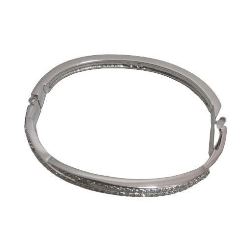 Swarovski Silver Crystal 1800050 Bangle | Brand New |