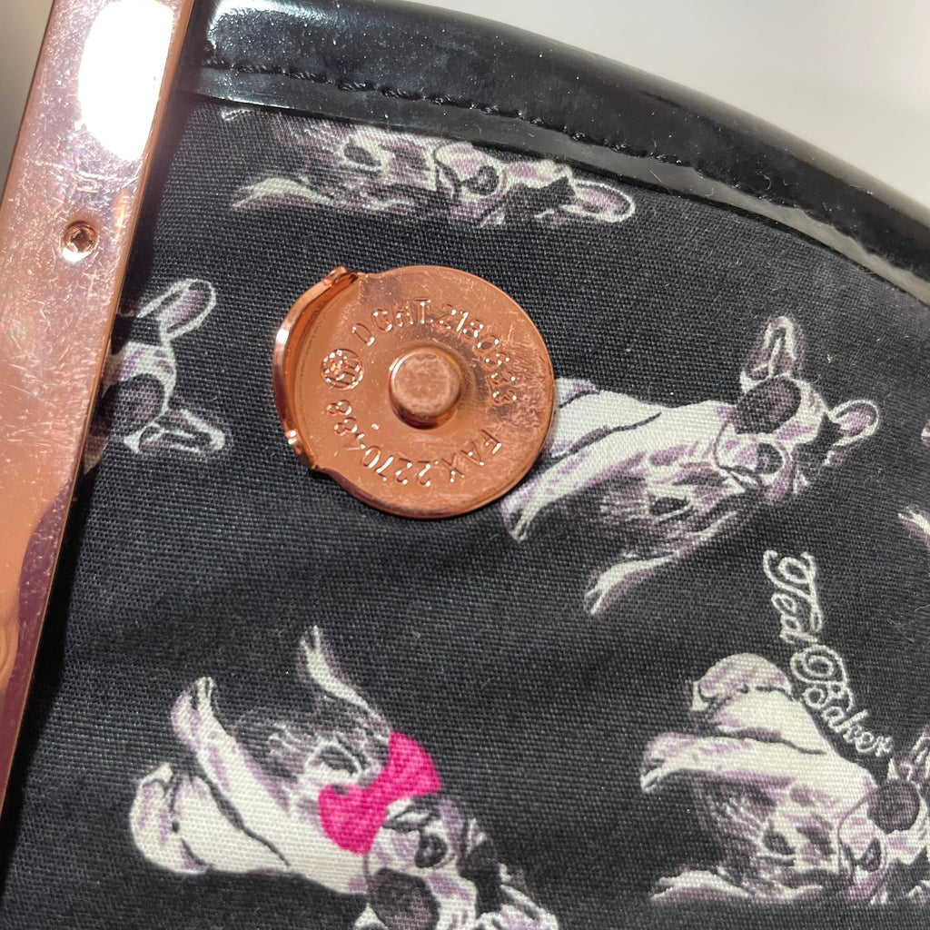 Ted Baker Black Patent Leather Shoulder Bag | Gently Used |