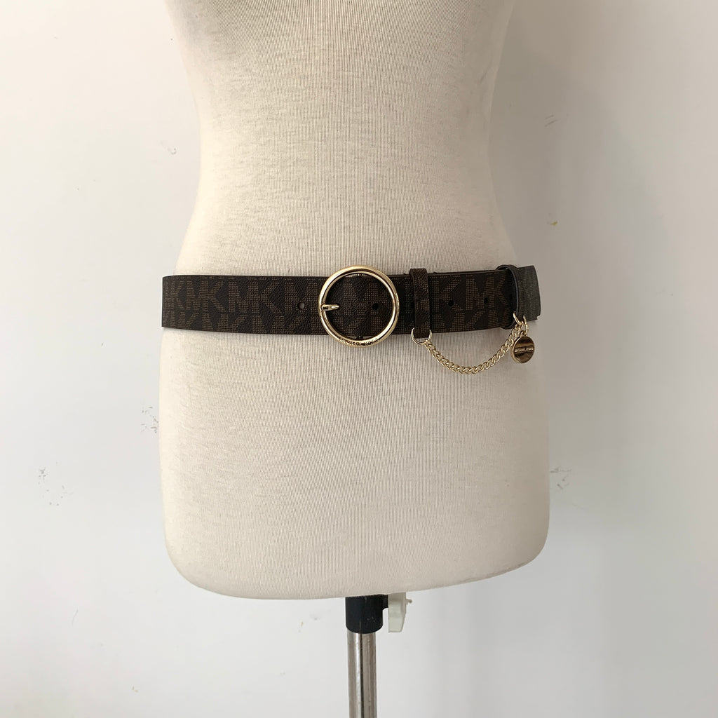 Michael Kors Brown Monogram Belt | Like New |