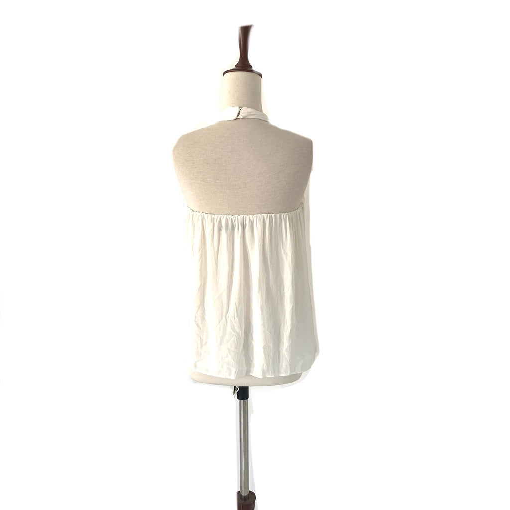 ZARA Ivory Halter-Neck Top | Brand New |