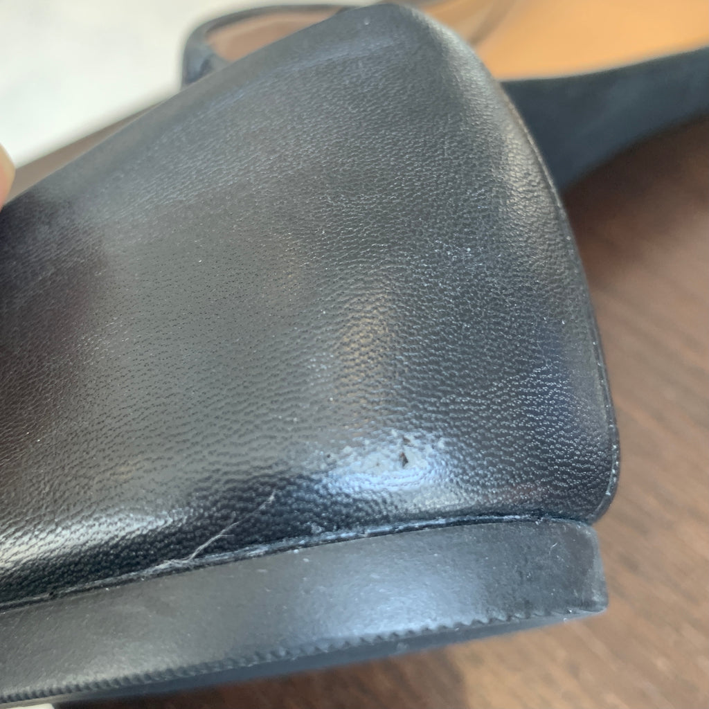 Tory Burch Black Leather 'Benton' Ballet Flats | Gently Used |