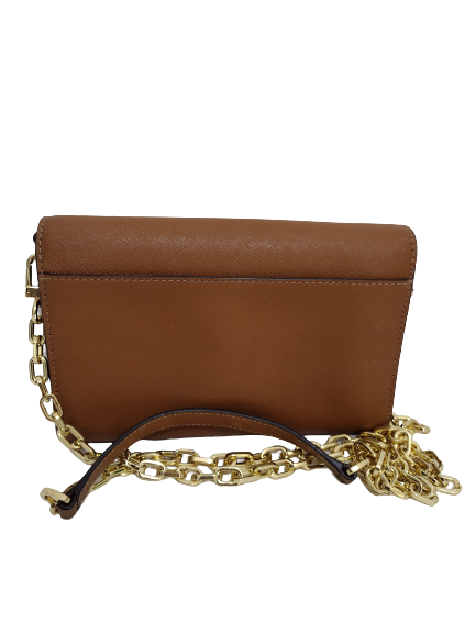 Tory Burch 'Emerson' Tan Leather Wallet-On-Chain | Gently Used |