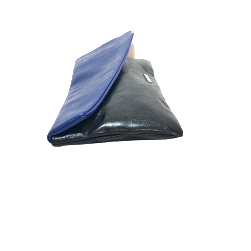 Kenneth Cole Reaction Black & Blue Envelope Clutch | Brand New |