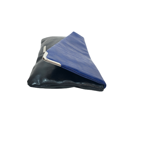 Kenneth Cole Reaction Black & Blue Envelope Clutch | Brand New |
