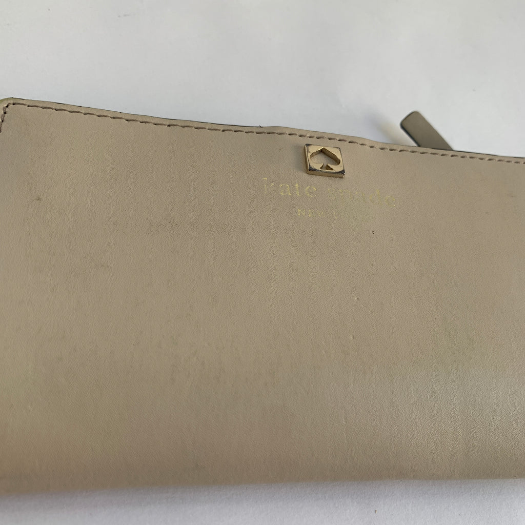Kate Spade Beige Wallet | Pre Loved |